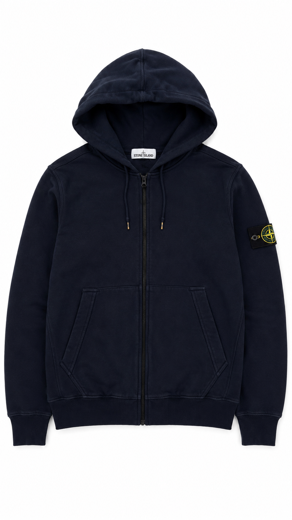 Sweat Zippé à Capuche Stone Island marine taille M, seconde main authentifiée NB08 — vue 1