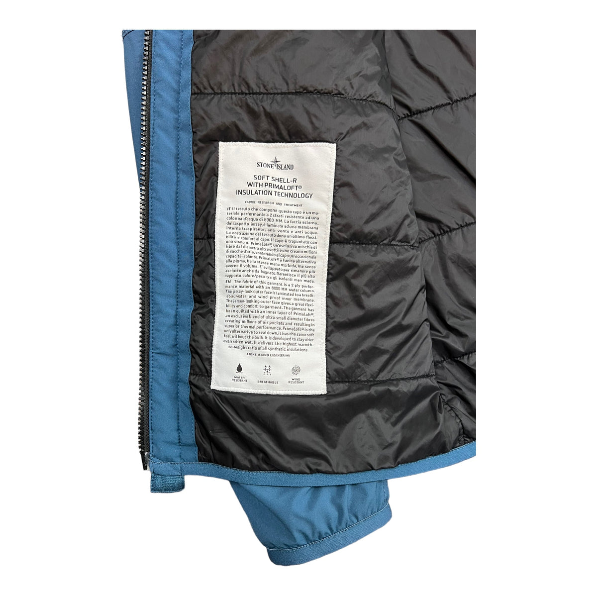 VESTE STONE ISLAND SOFT SHELL-R WITH PRIMALOFT INSULATION TECHNOLOGY - NB08