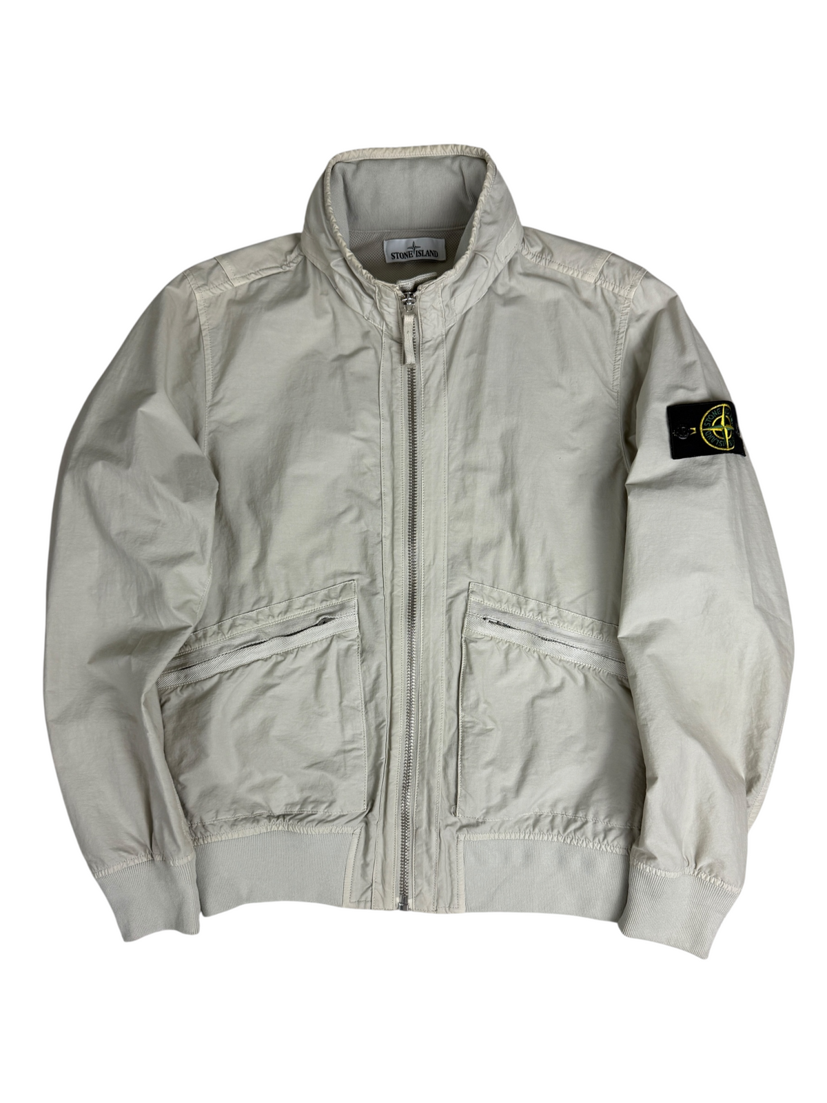Veste Stone Island crème taille S - Vue de face