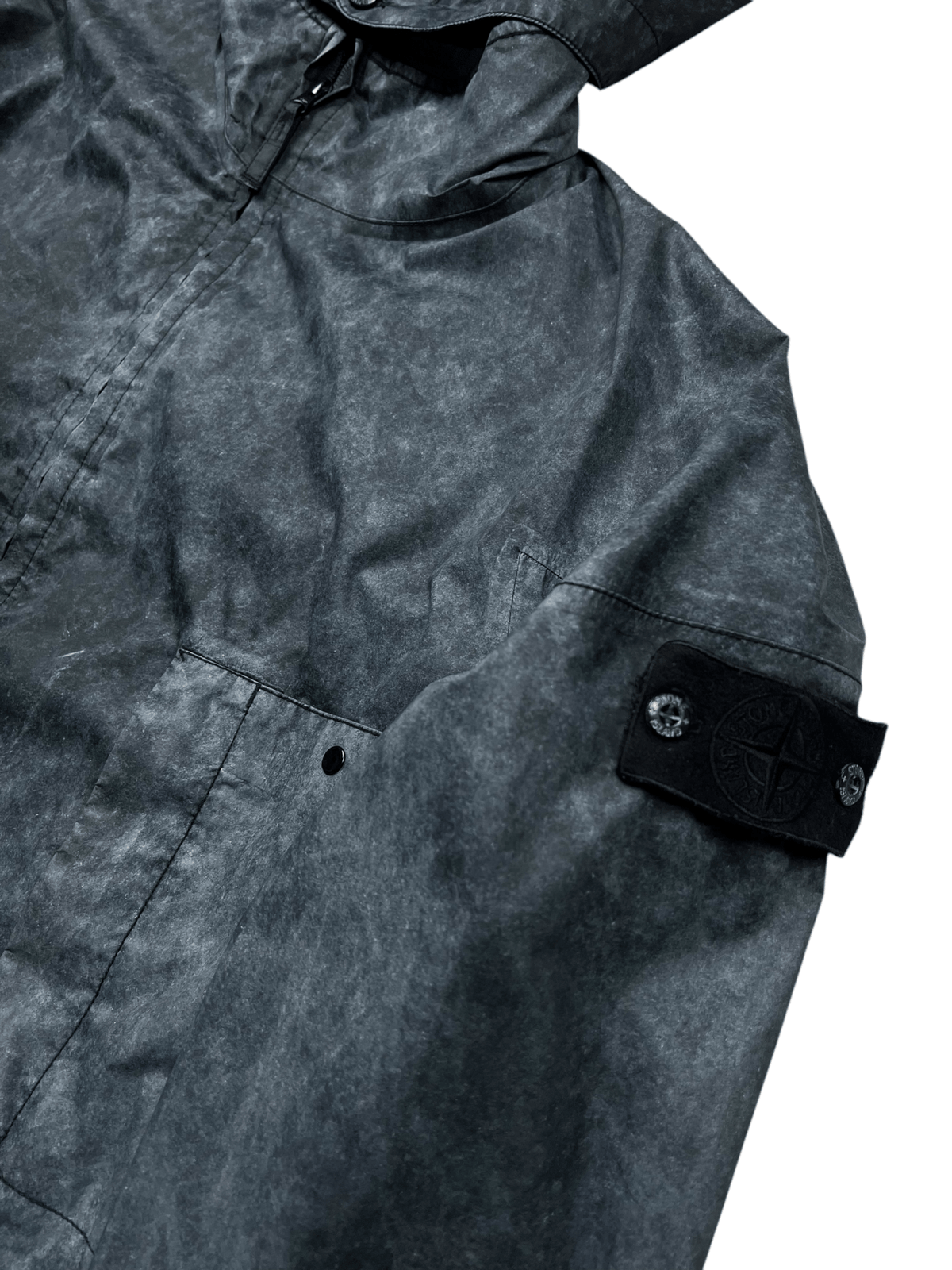 VESTE STONE ISLAND MEMBRANA 3L WHITH DUST COLOUR FINISH - NB08 SHOP