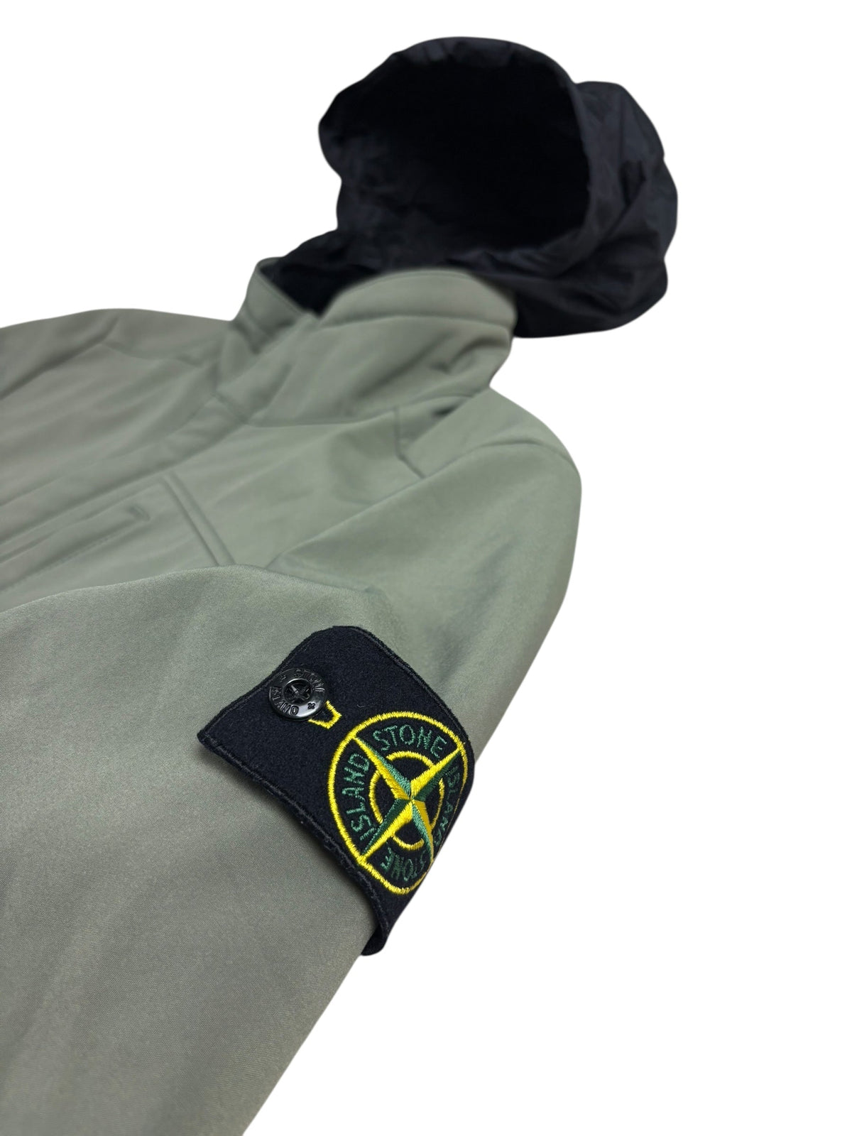 Veste Stone Island kaki taille L - Détail