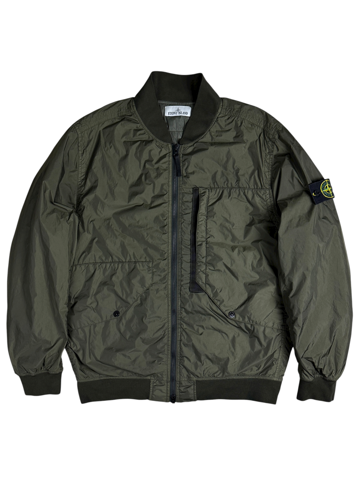 Veste Stone Island kaki taille L - Vue de face