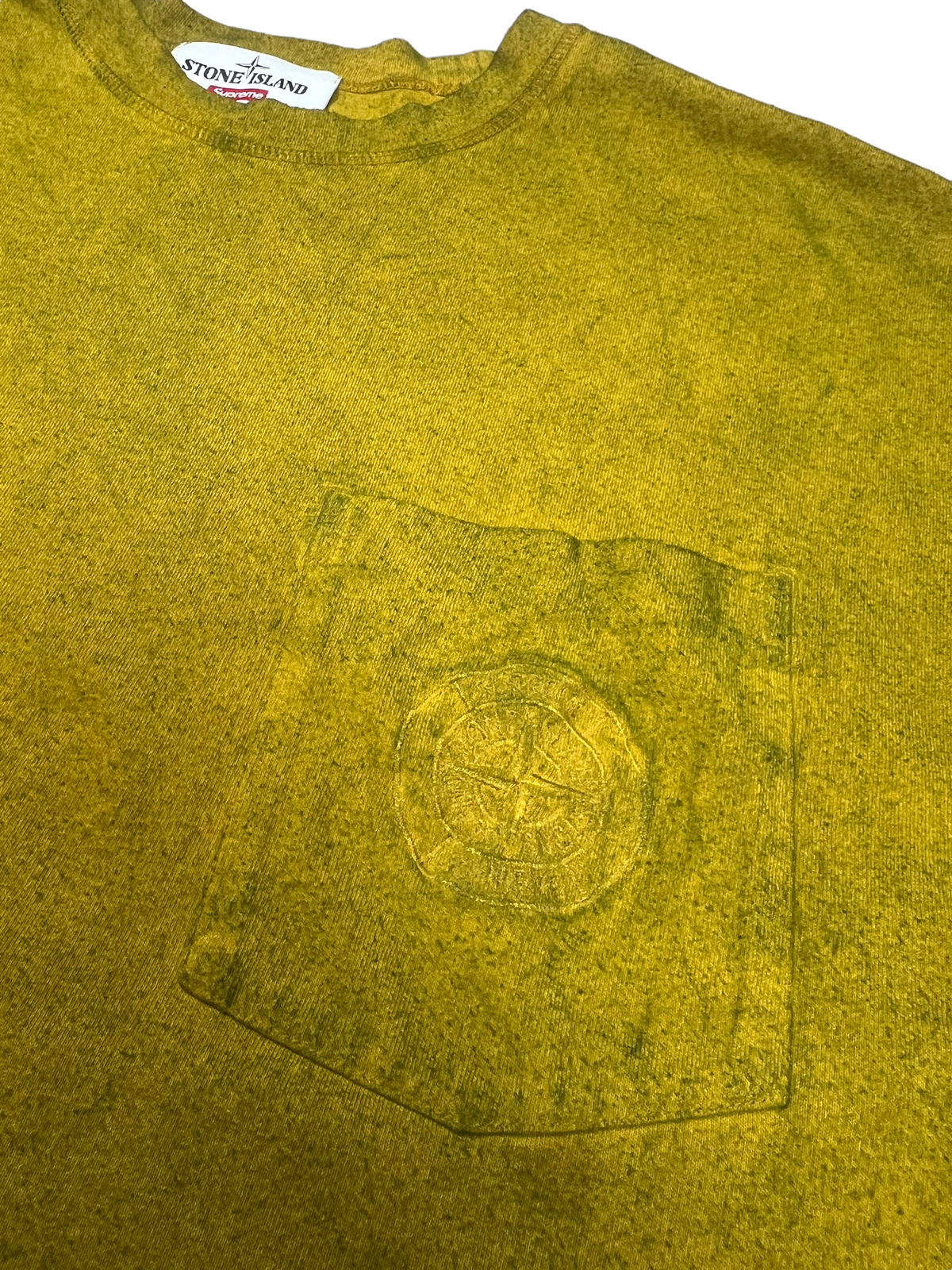 Veste Stone Island kaki taille M - Détail