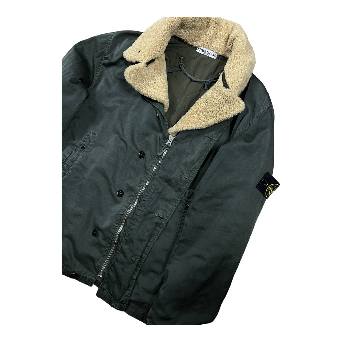 VESTE À COL EN FOURURE STONE ISLAND - NB08