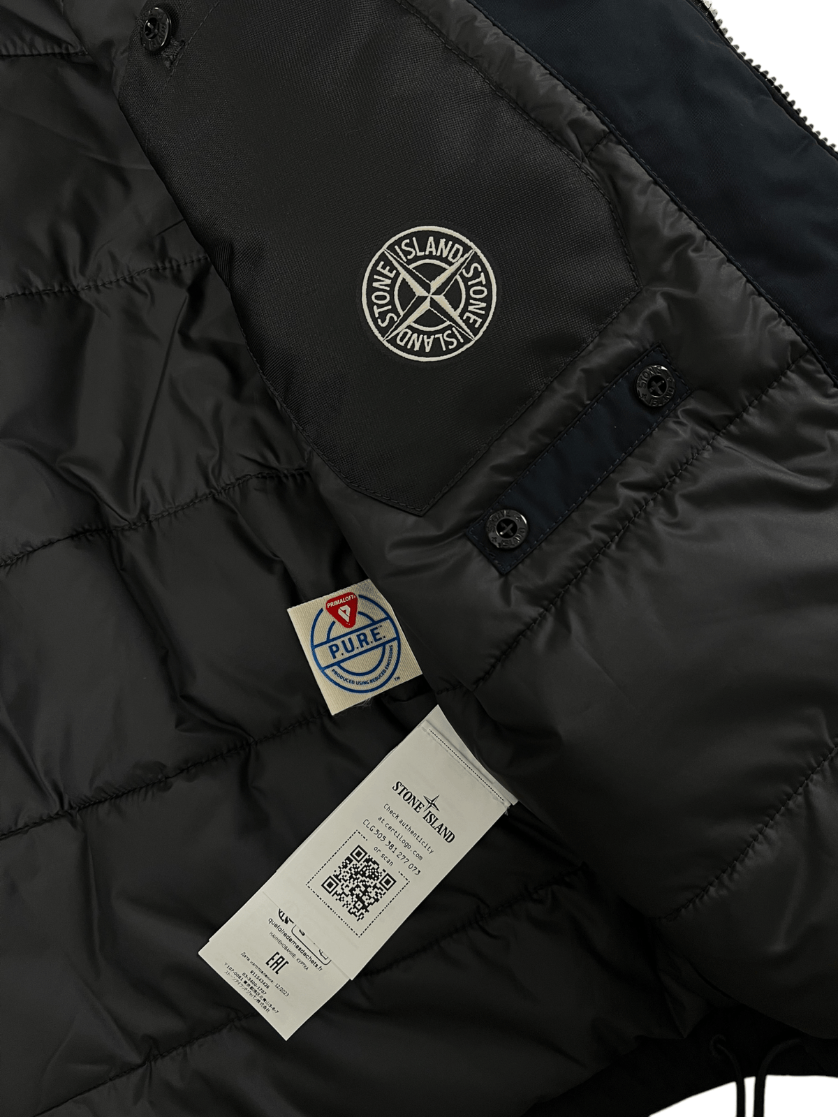 VESTE STONE ISLAND MICRO TWILL WITH PRIMALOFT - NB08 SHOP