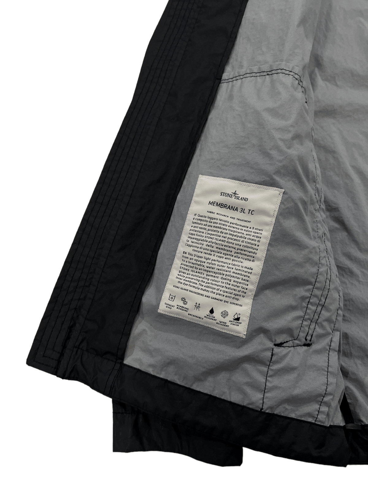 VESTE STONE ISLAND MEMBRANA 3L TC - NB08 SHOP
