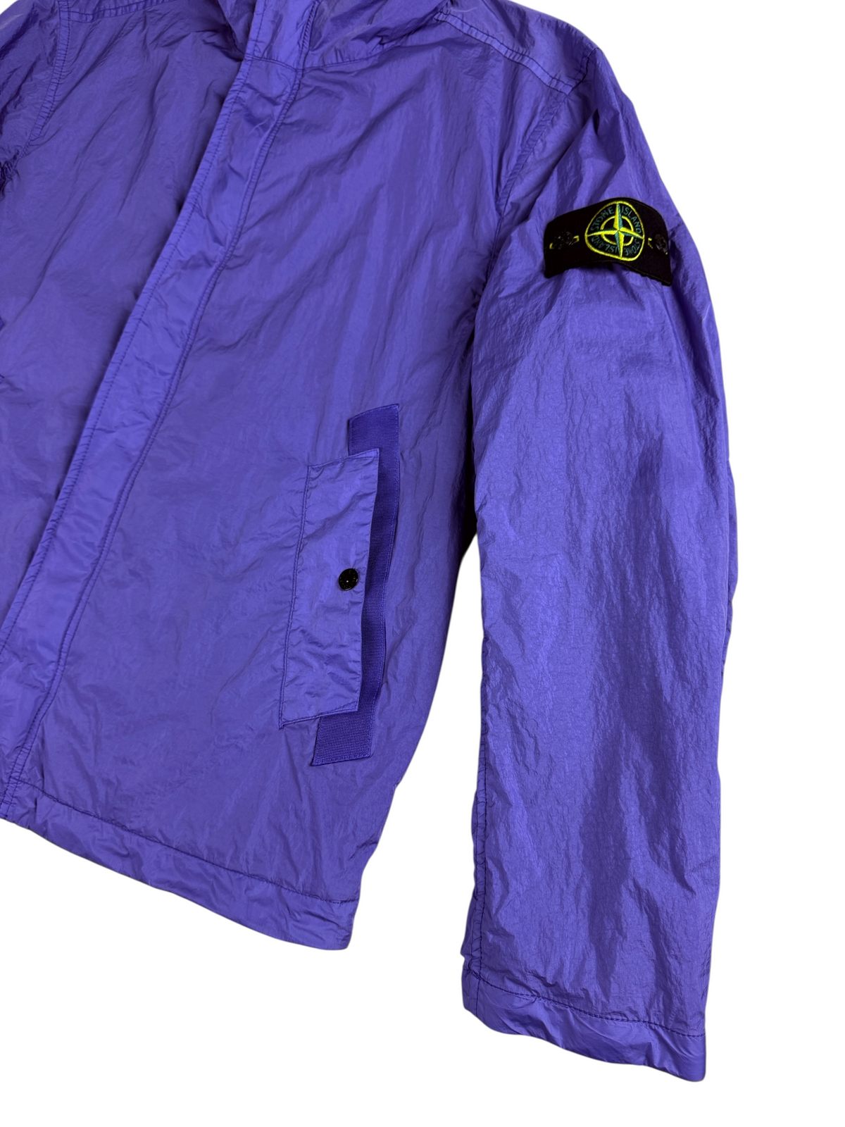 Veste Stone Island mauve taille M - Logo et étiquette