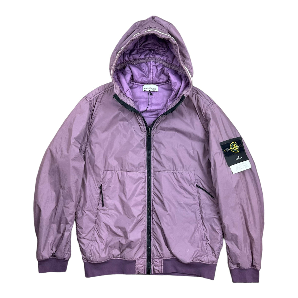 VESTE STONE ISLAND GARMENT DYED CRINKLE REPS NY WHITH PRIMALOFT - NB08
