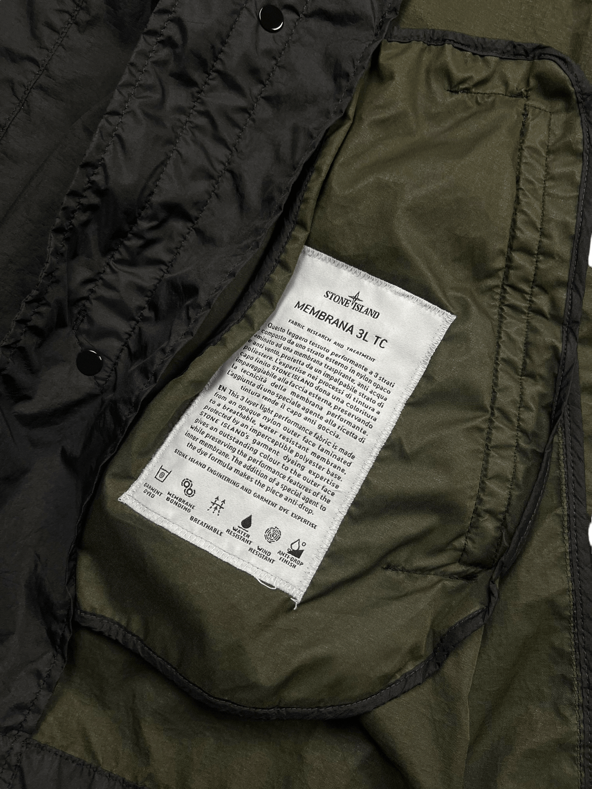 VESTE STONE ISLAND MEMBRANA 3L TC - NB08 SHOP