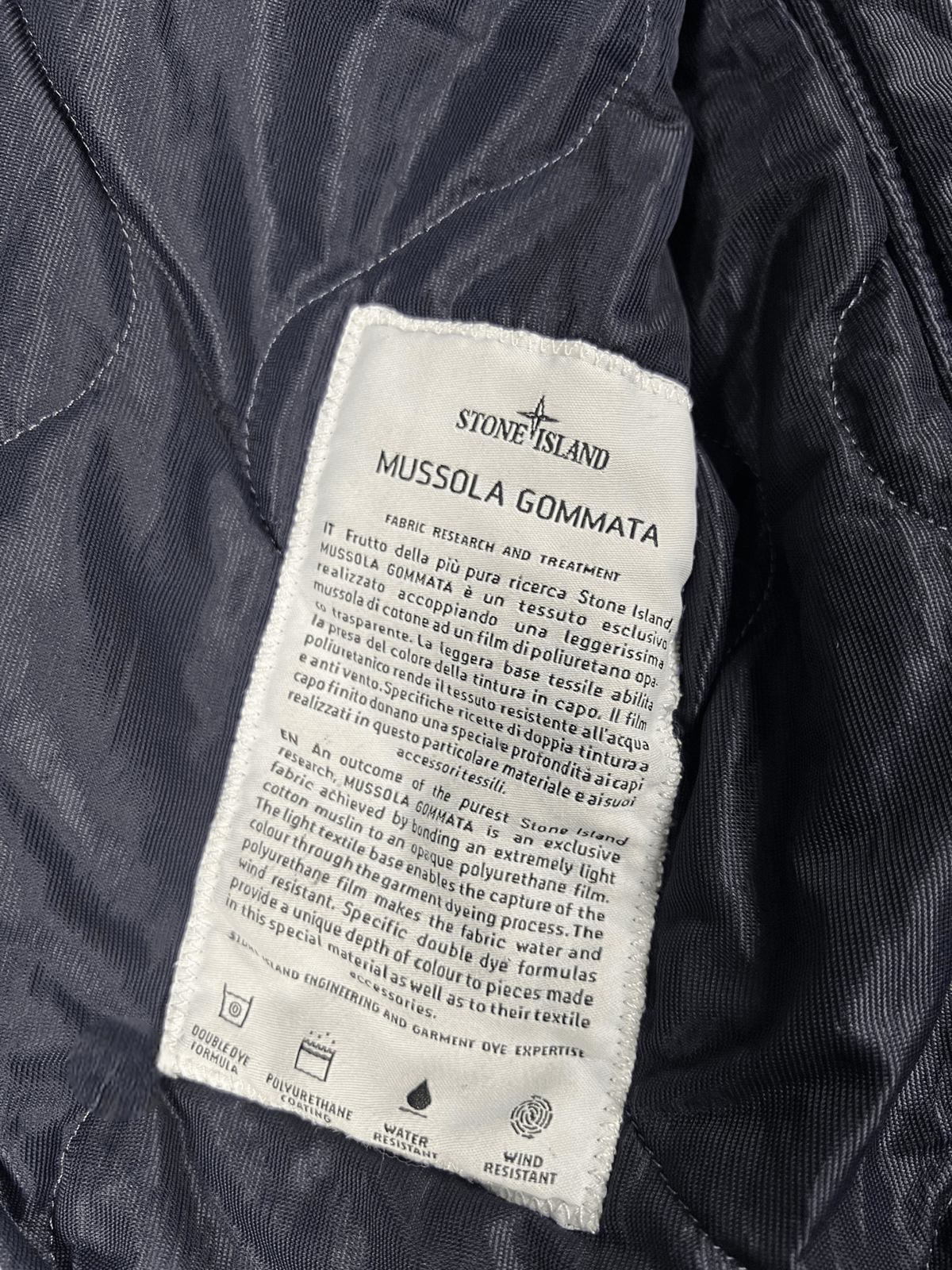 VESTE STONE ISLAND MUSSOLA GOMMATA 30 ANNI - NB08 SHOP