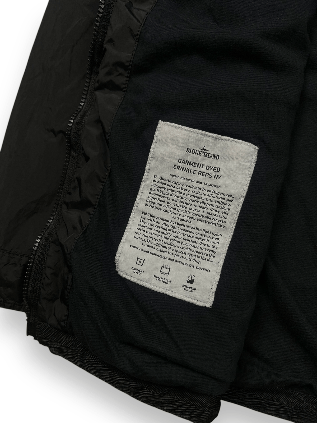 VESTE STONE ISLAND GARMENT DYED CRINKLE REPS NY - NB08 SHOP