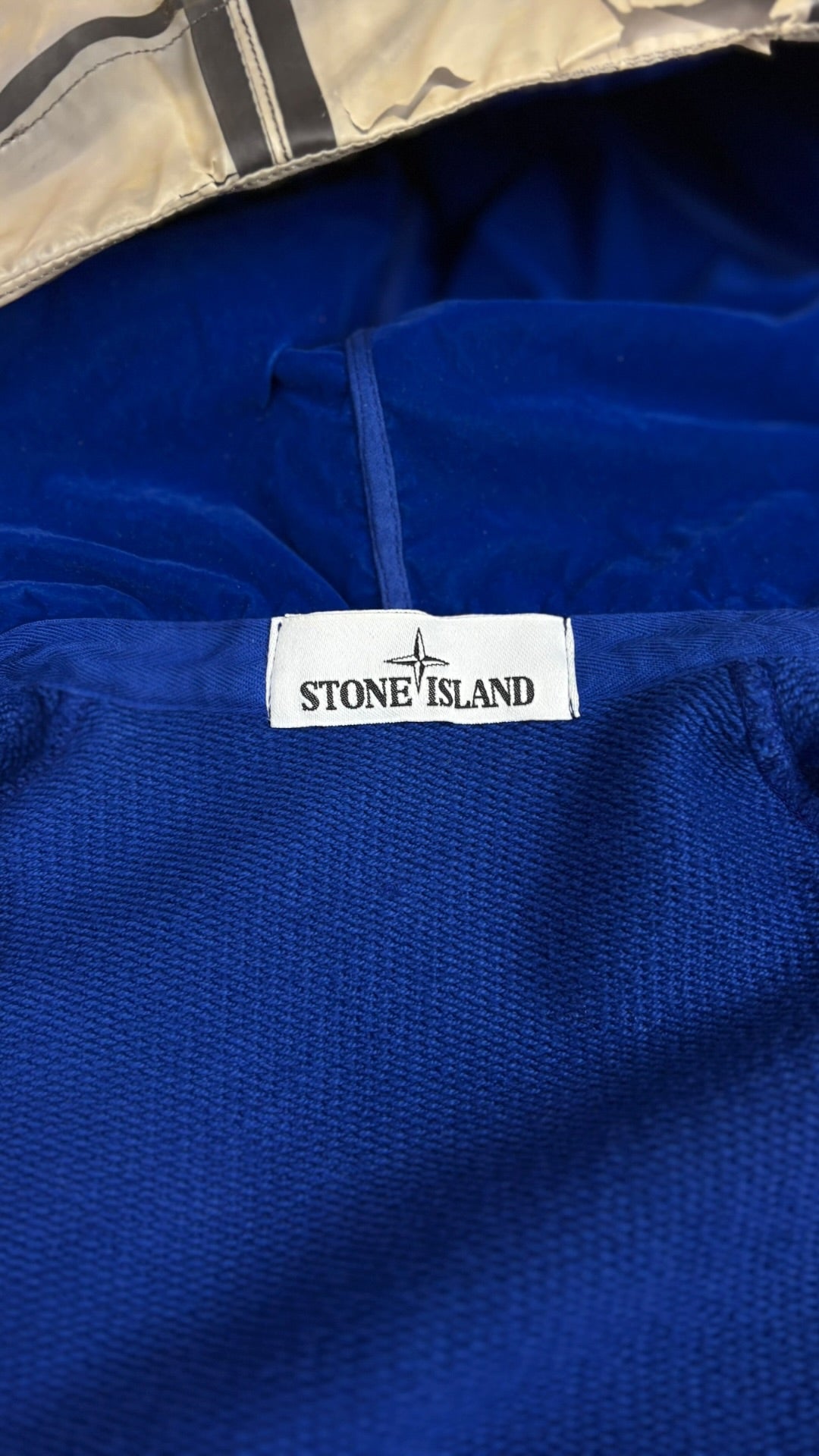 Giacca Stone Island Poly Cover 4 in 1 blu / grigia / crema taglia S - Vista 12