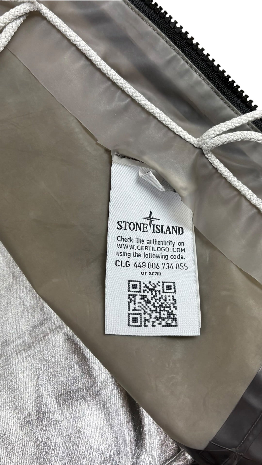 Giacca Stone Island Poly Cover 4 in 1 blu / grigia / crema taglia S - Vista 8
