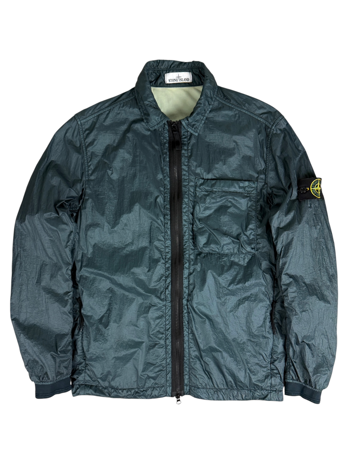 Veste Stone Island vert pétrole taille L - Vue de face