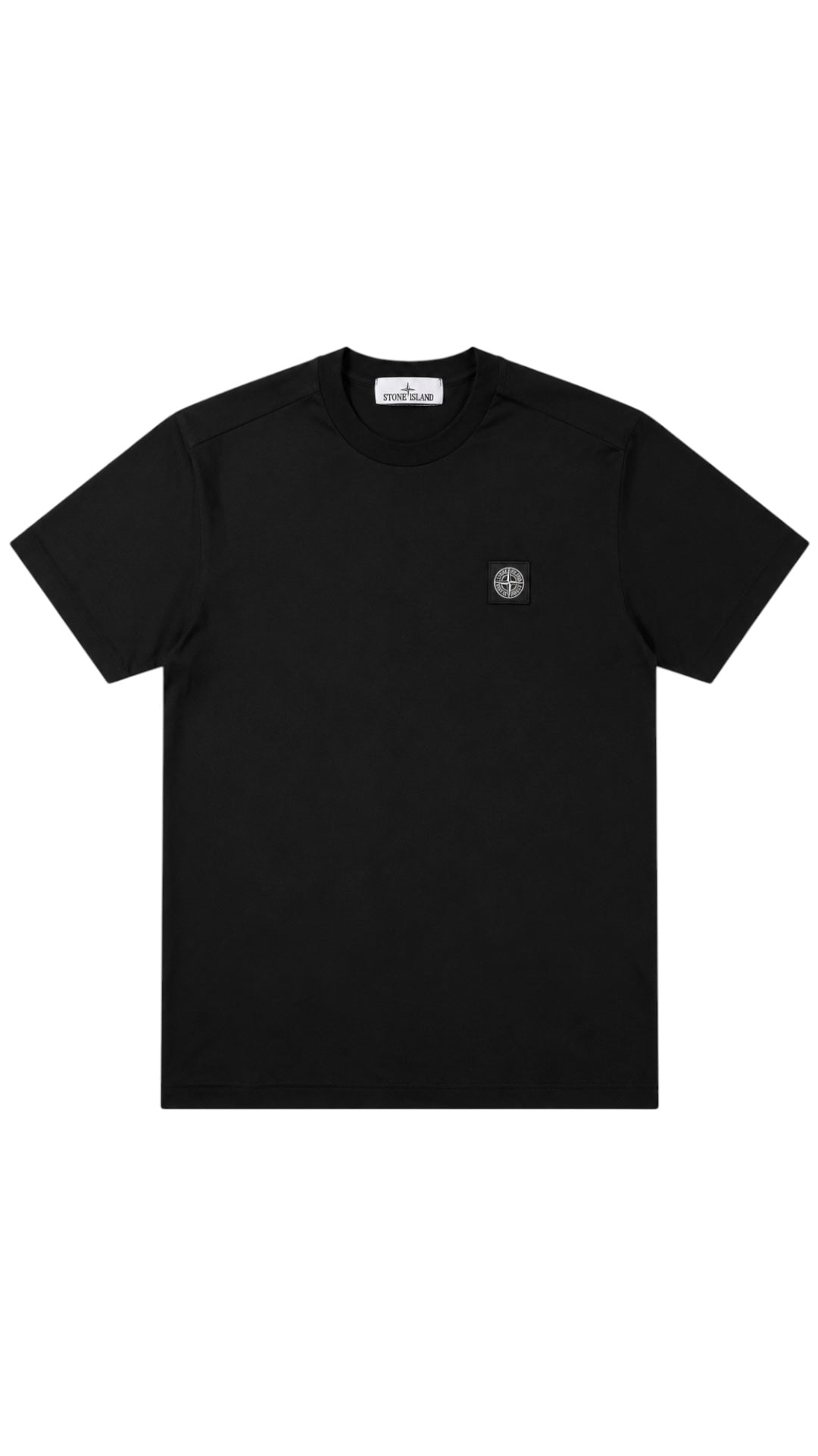 T-shirt Stone Island Compass noir collection 2026 neuf avec étiquettes - vue face | Authentique NB08