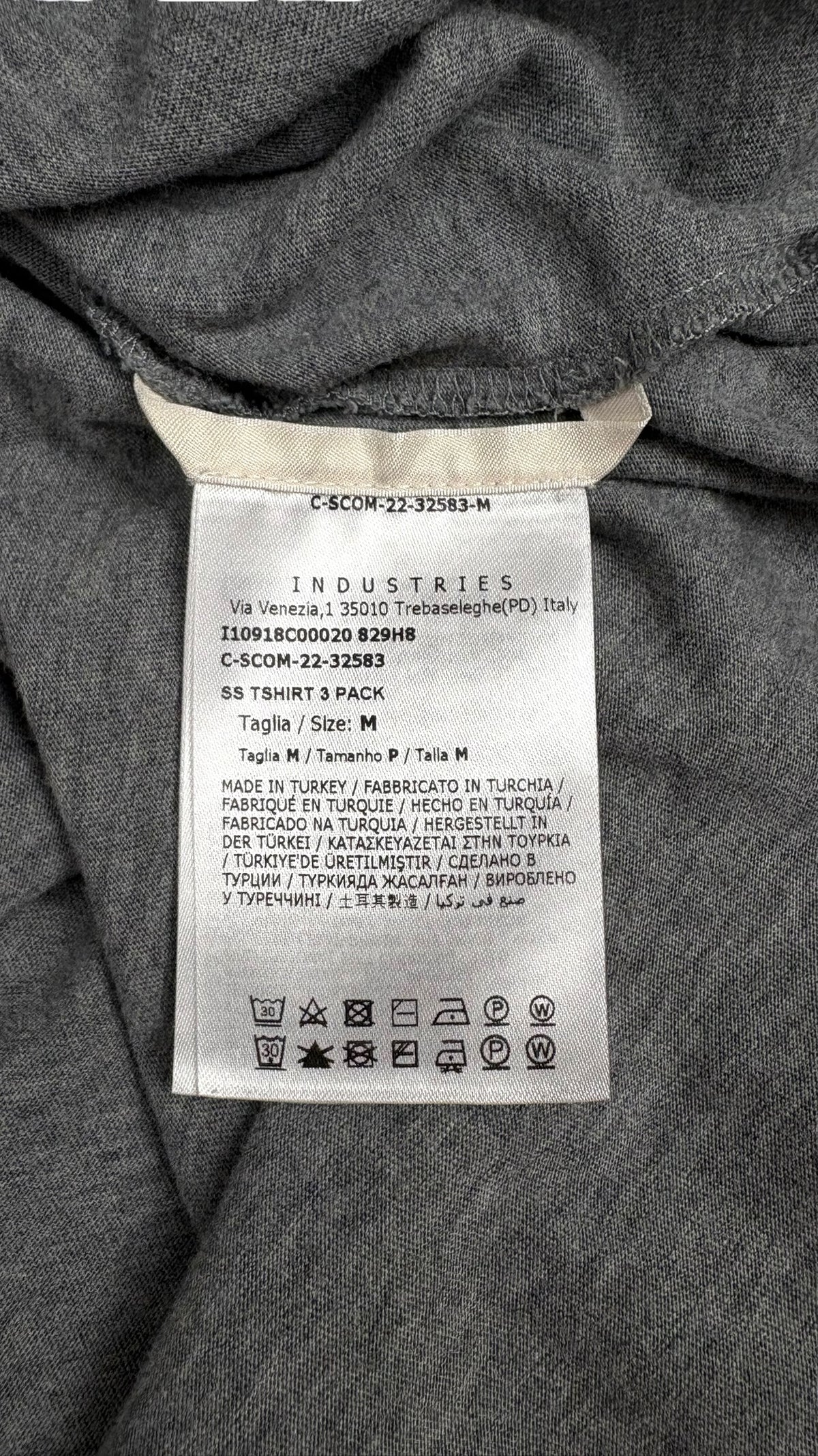 Tee-shirt Moncler gris taille M - vue 3/3