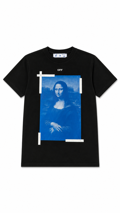 T-Shirt Off-White - Schwarz - Größe S