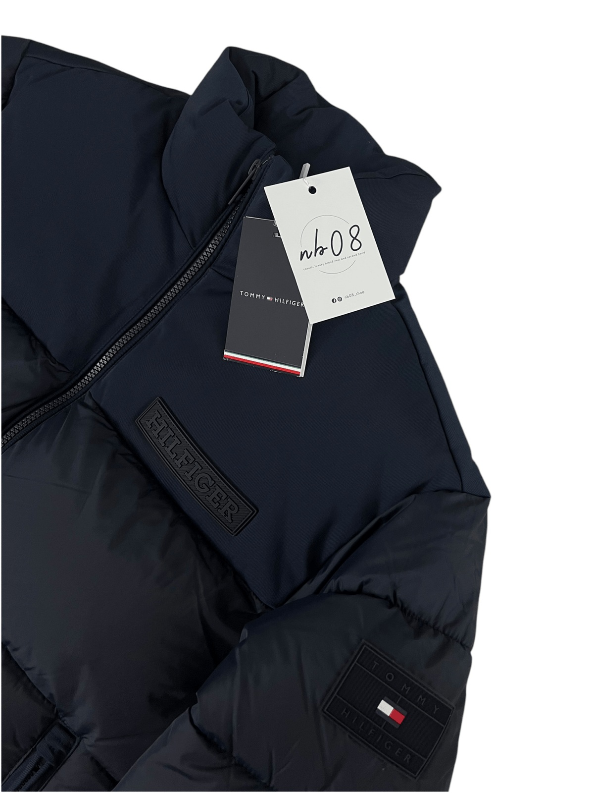 Daunenjacke Tommy Hilfiger in Navy, Größe XS, Detail Material und Verarbeitung — Ansicht 3