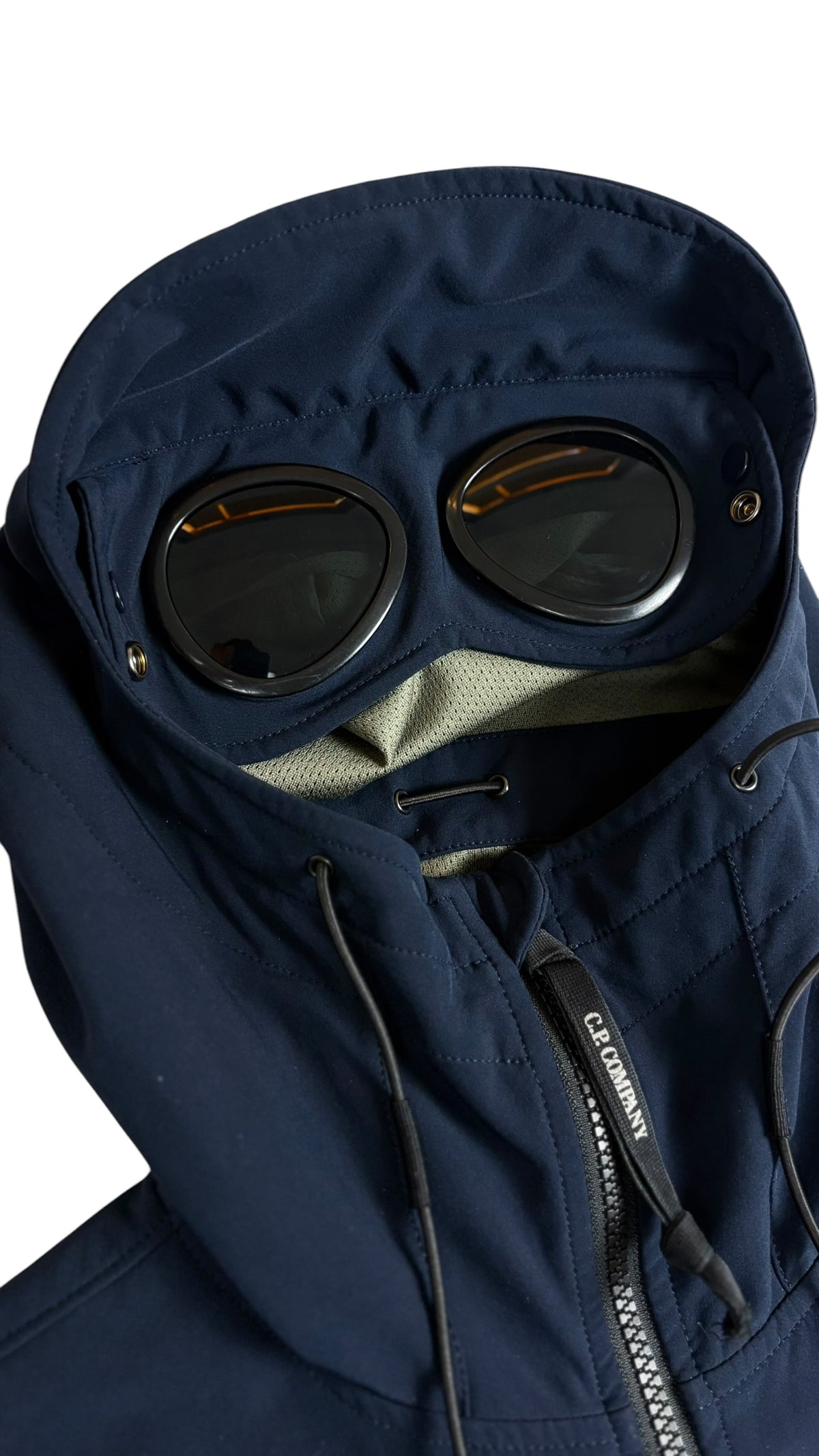 Veste C.P Company Shell Goggle Jacket Vintage marine taille S - vue 2/5