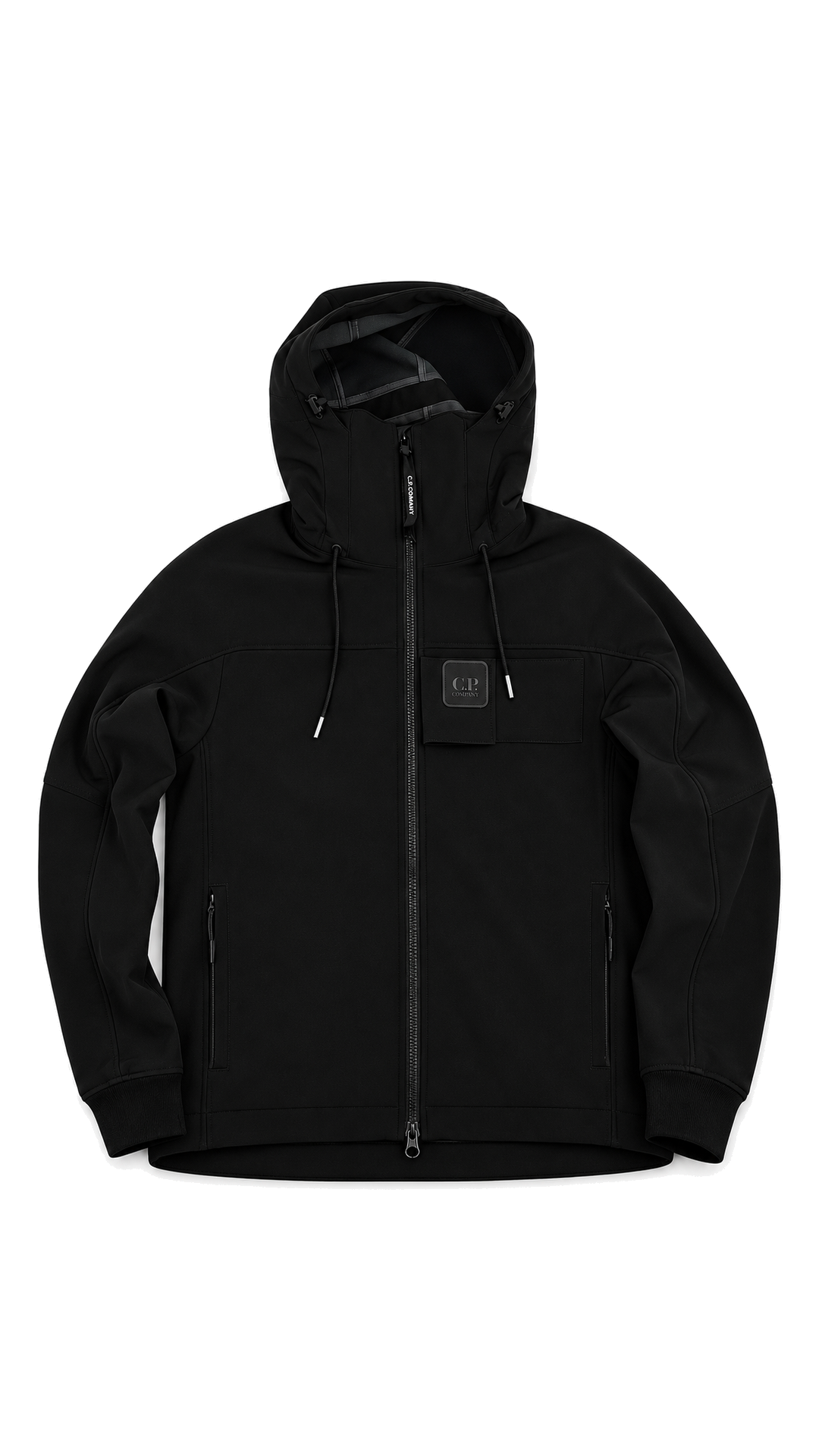 Veste à Capuche C.P Company Shell Noir Taille 44 – vue de face – NB08 Shop