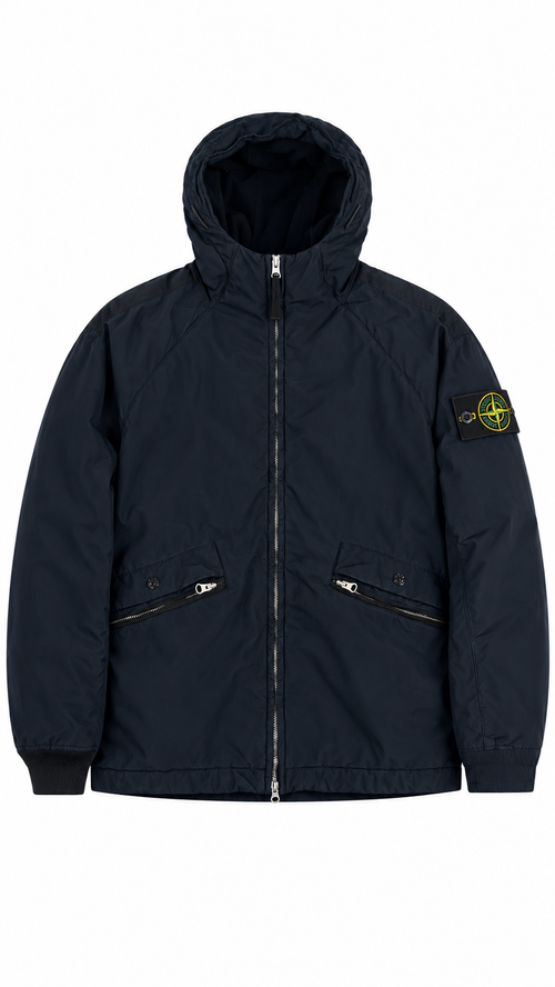 Veste à Capuche Stone Island David Light-TC Micropile - Marine - Taille S