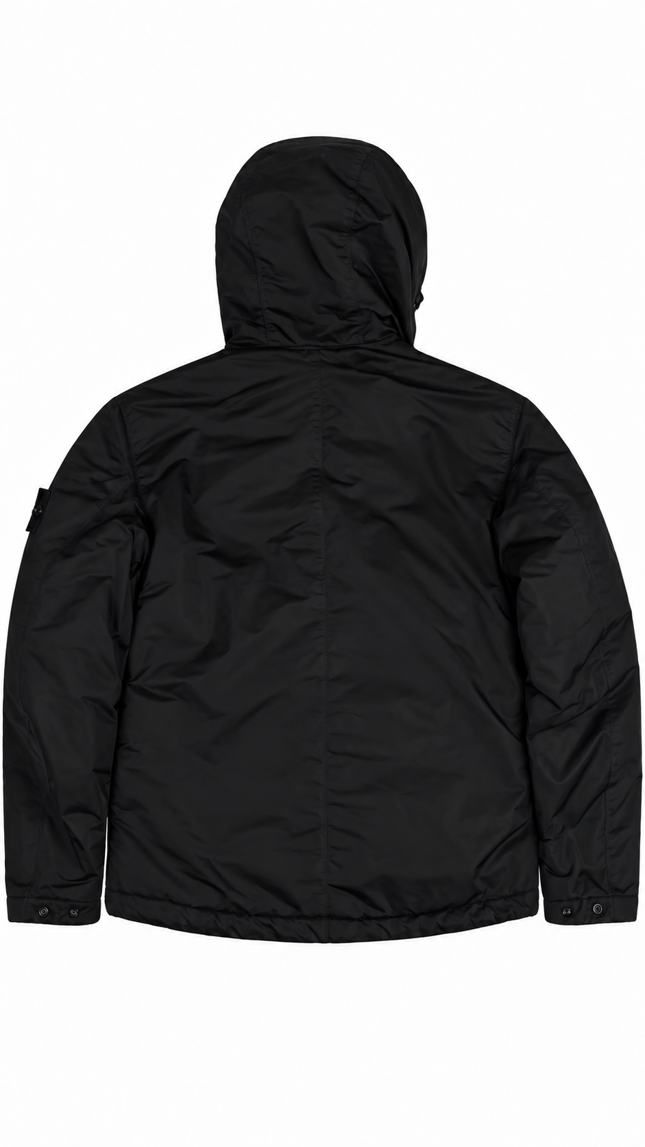 Veste à Capuche Stone Island Hyper Dense Nylon Twill PrimaLoft noir, taille S – vue de dos – NB08 Shop