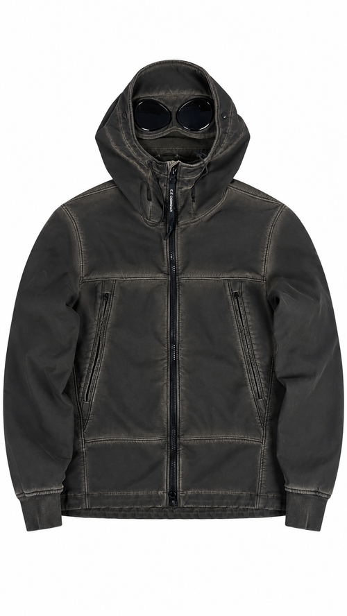 Veste C.P Company Goggle Jacket Shell Re-Colour Vintage - Kaki - Taille 48