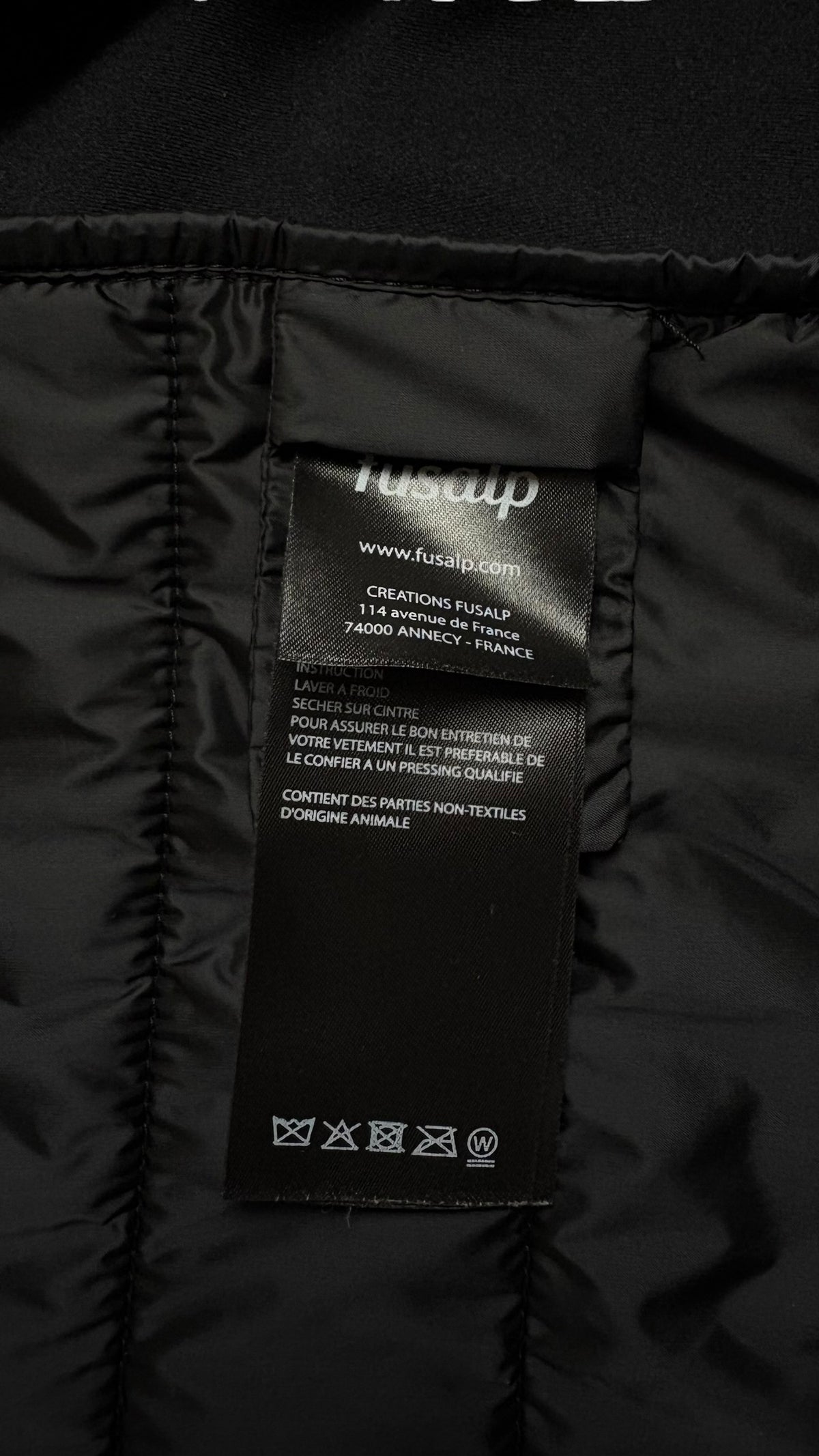 Veste Hybride Fusalp gris noir taille S - vue 4/4