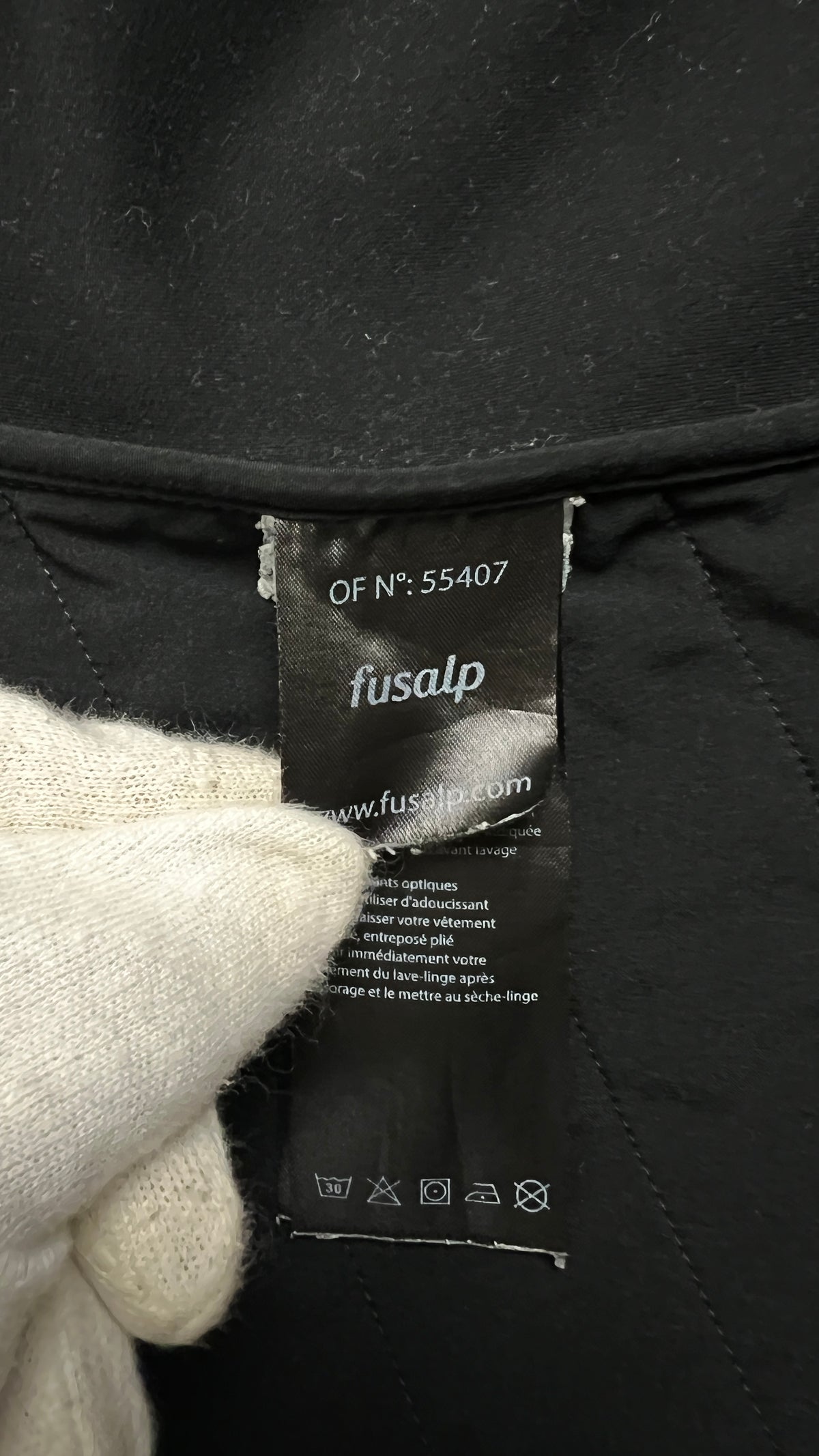 Veste Hybride Fusalp Matelassée à Chevrons Noir Taille S – photo complémentaire 3 – NB08 Shop