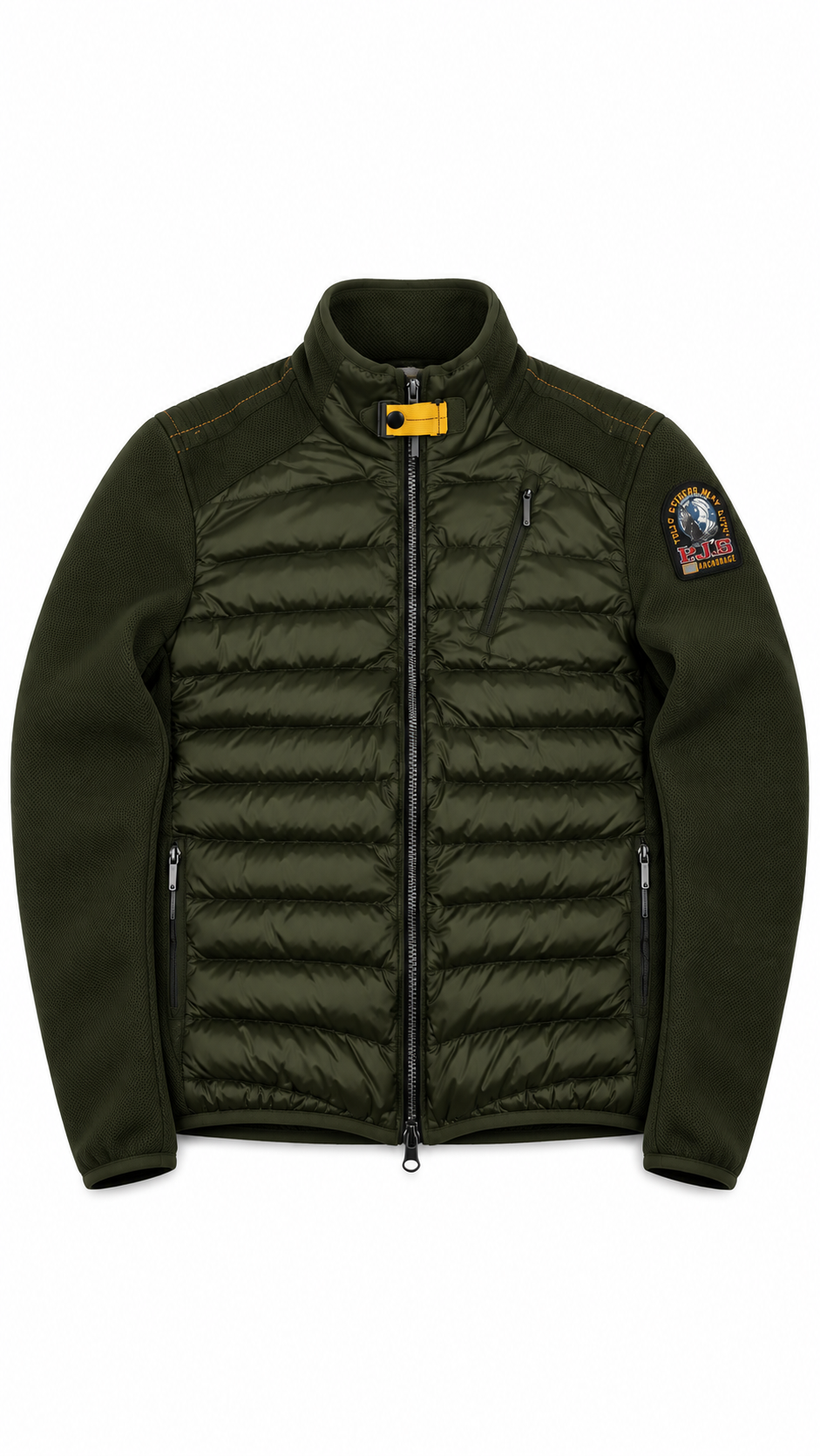 Veste Hybride Parajumpers Jayden Warm Up Kaki Taille S – vue de face – NB08 Shop