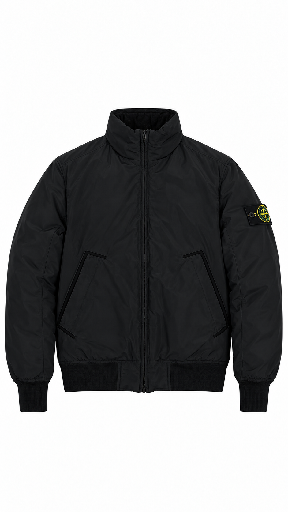 Veste Stone Island Micro Reps PrimaLoft Noir Taille S – vue de face – NB08 Shop