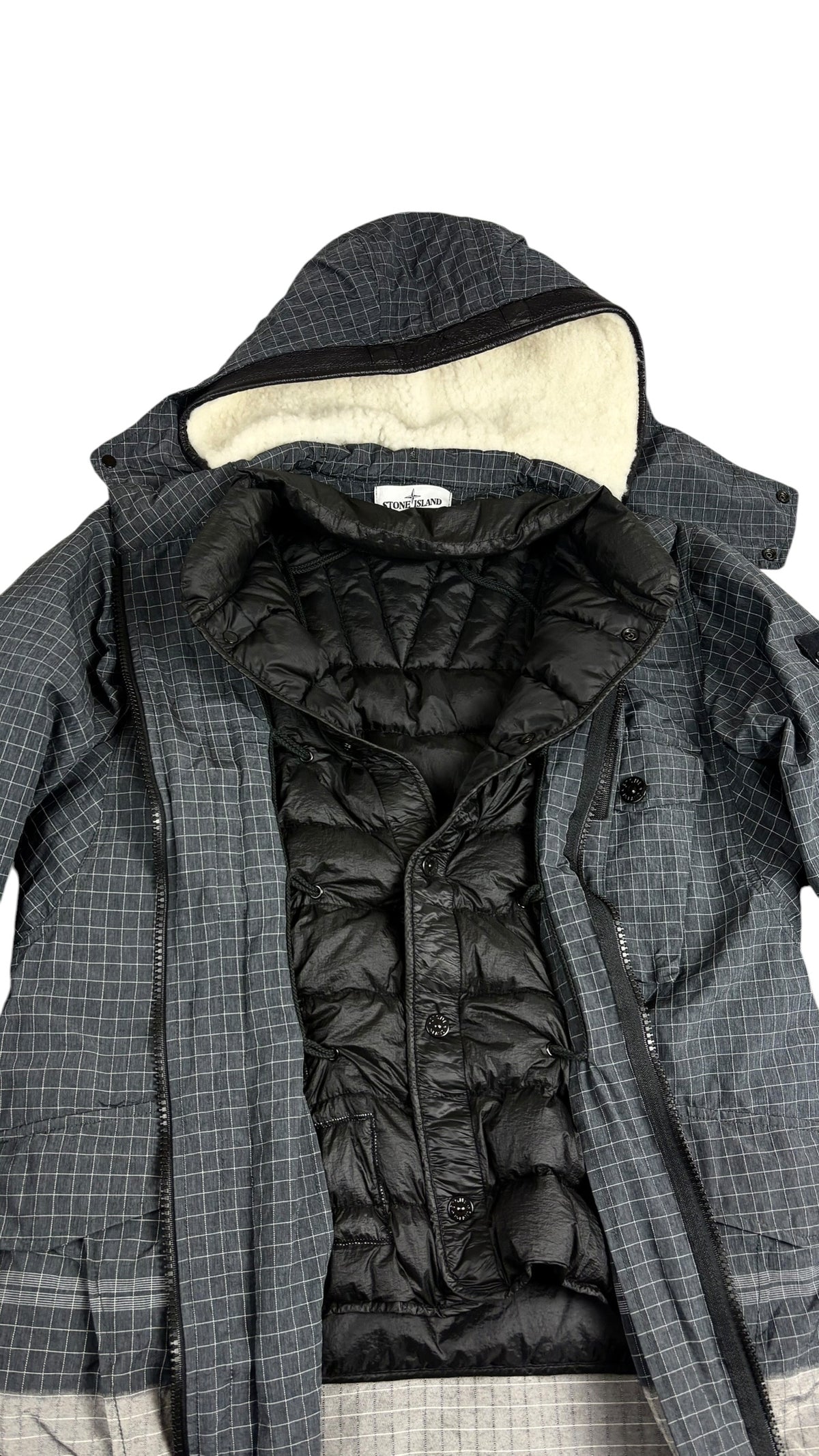 Stone Island Reflective Ripstop Marl jacket, grey, size M - view 3/6