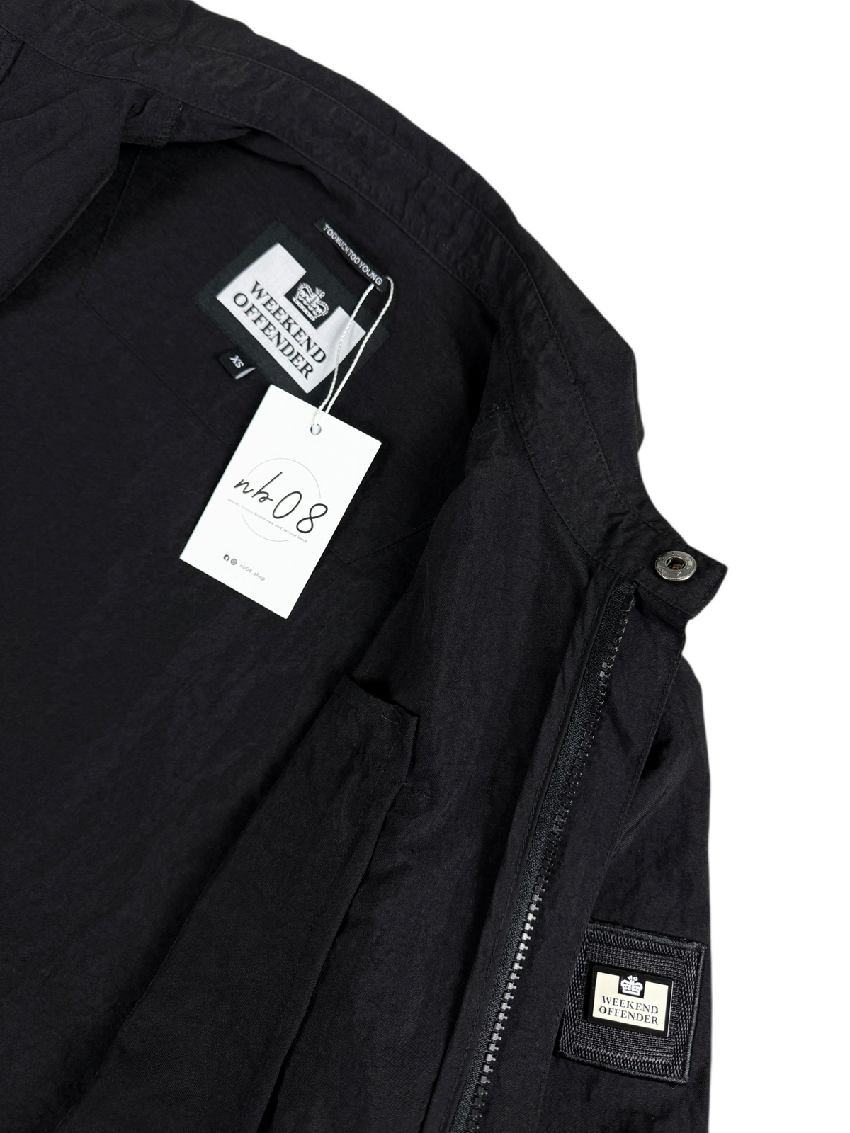 Veste Weekend Offender noir taille XS - Vue côté